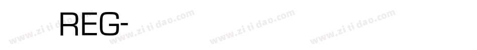 包图粗黑体 REG字体转换